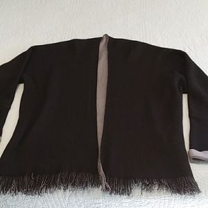 Black sweater knit cardigan